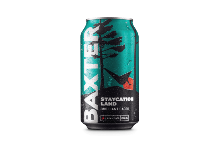 Image of beer can staycation land
